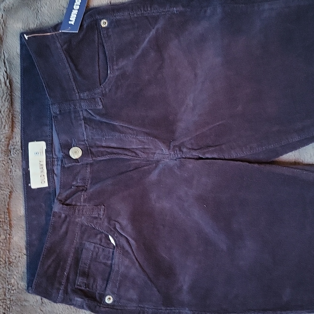 Corduroy Low-Rise Slim Leg Pants From Old Navy Size 8, New! - Picture 7 of 13